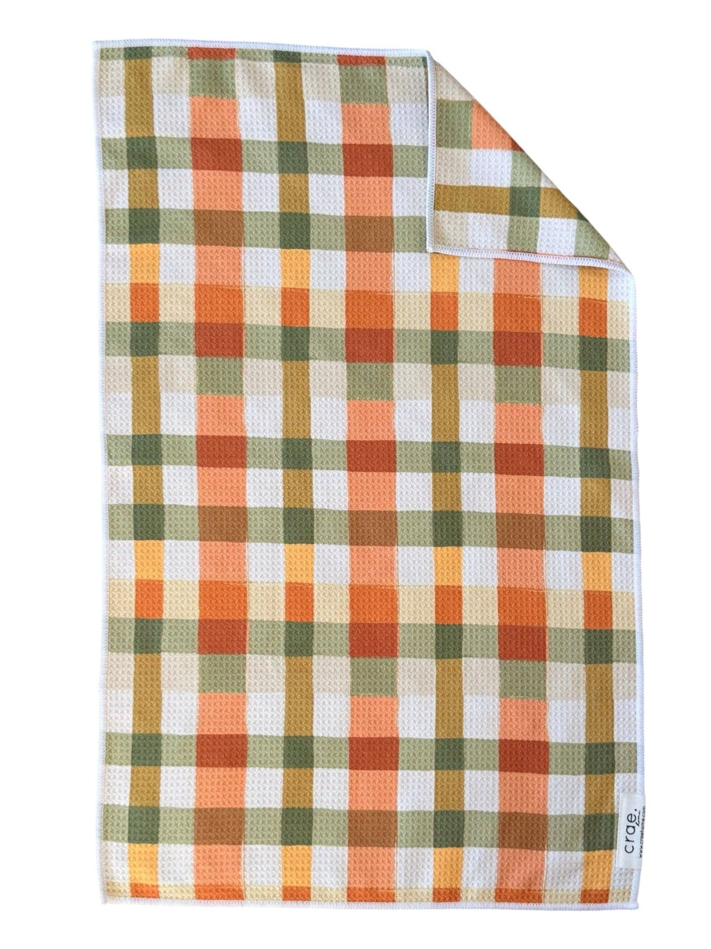 Carter: Double-Sided Hand Towel: Orange / 17x27 in / Hand Towel