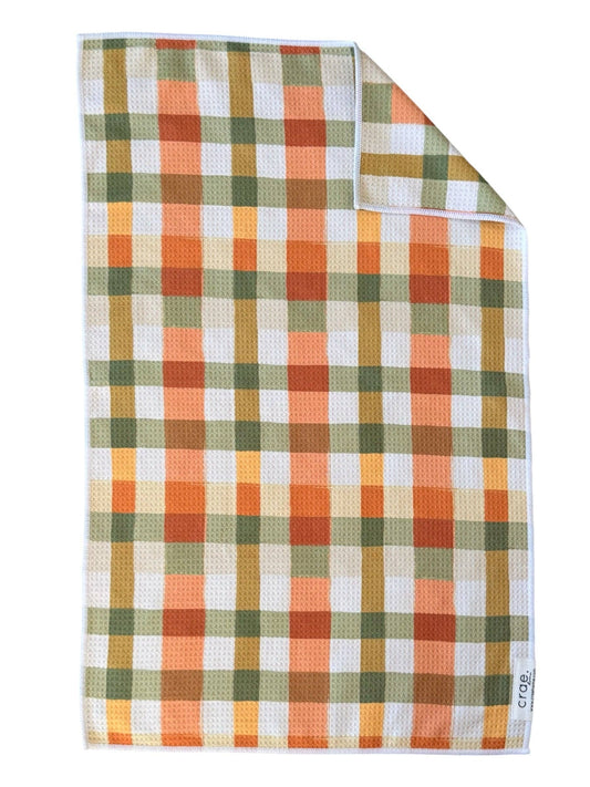 Carter: Double-Sided Hand Towel: Orange / 17x27 in / Hand Towel
