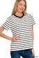 Mable Striped Crewneck Shirt | Black