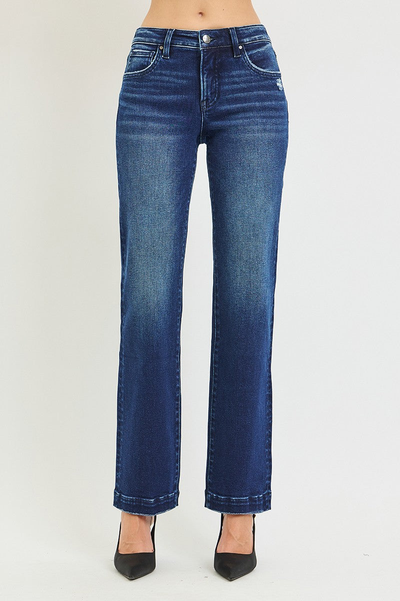 Reuben Mid Rise Straight Jeans