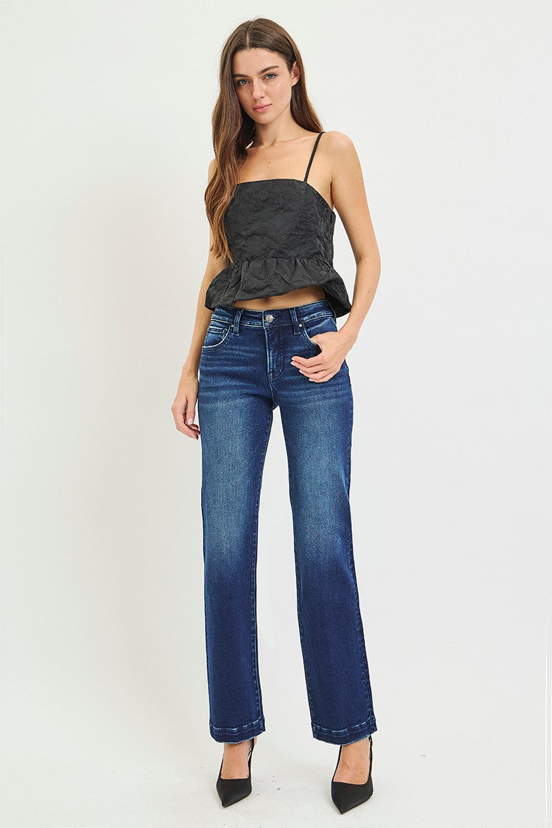 Reuben Mid Rise Straight Jeans