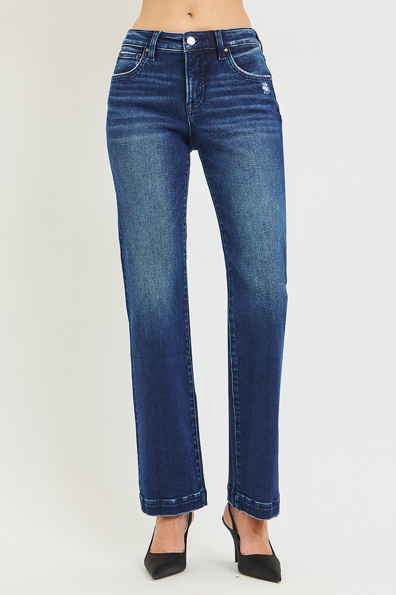 Reuben Mid Rise Straight Jeans