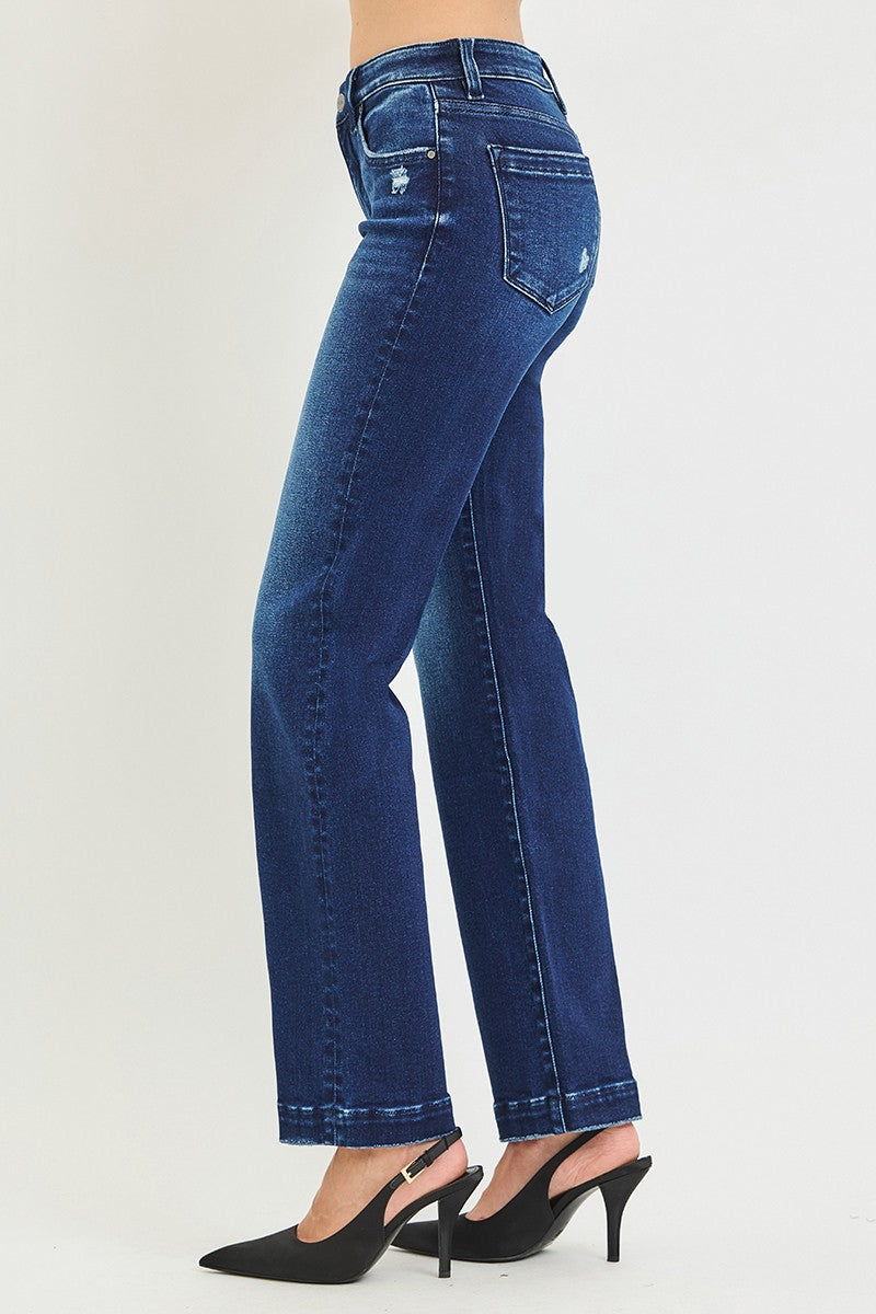 Reuben Mid Rise Straight Jeans