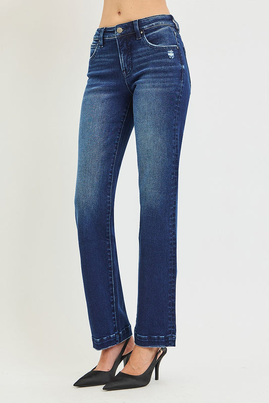 Reuben Mid Rise Straight Jeans