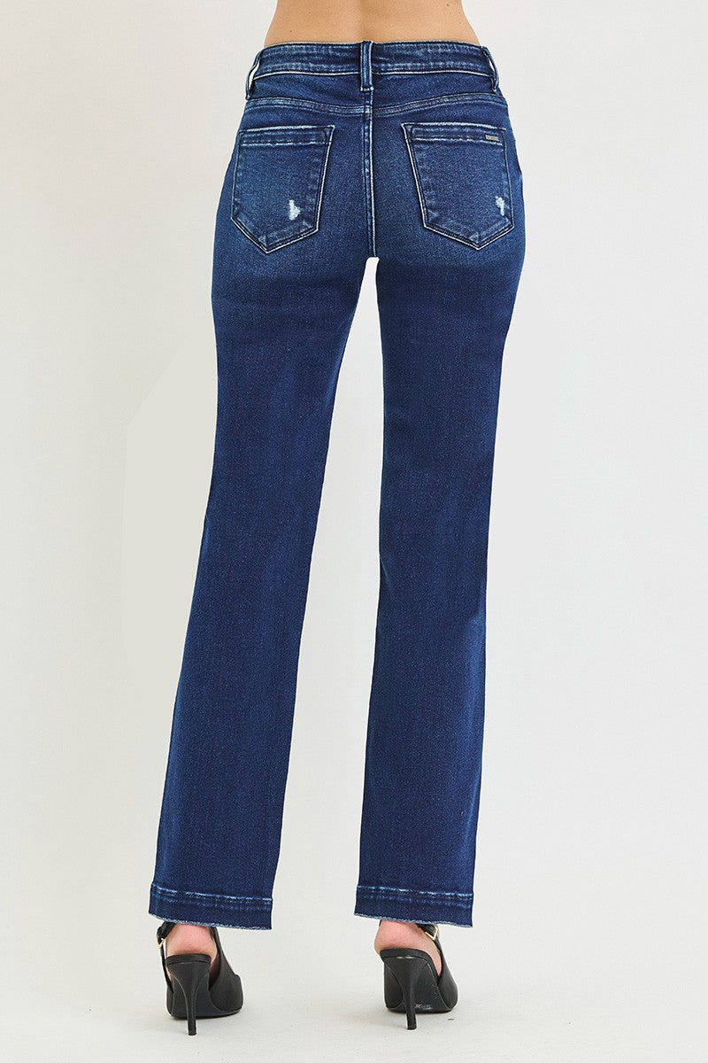 Reuben Mid Rise Straight Jeans