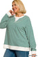 Selah Striped Pullover | Hunter Green