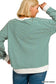 Selah Striped Pullover | Hunter Green