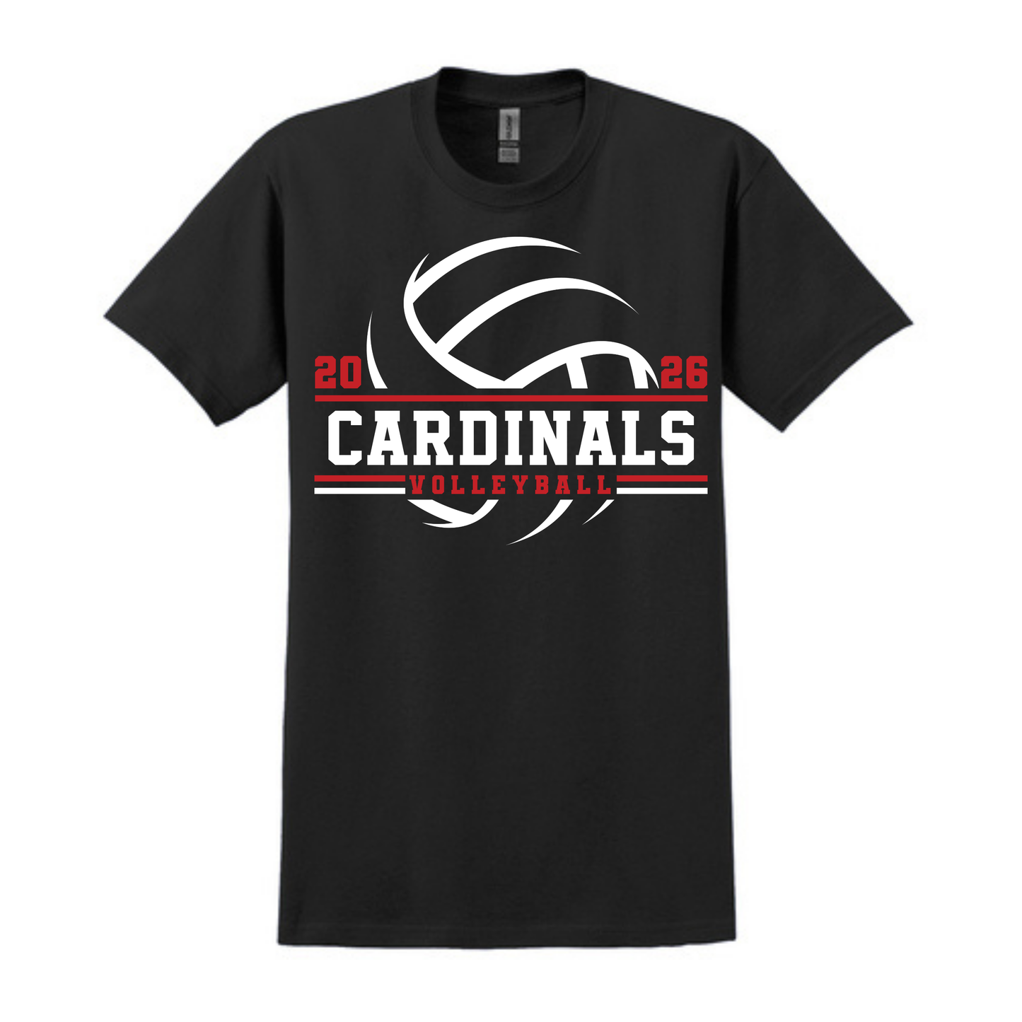 Cardinals Volleyball Swoosh Graphic Tee | Multiple Colors