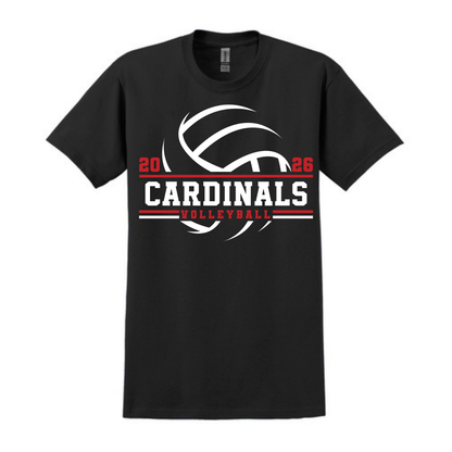 Cardinals Volleyball Swoosh Graphic Tee | Multiple Colors