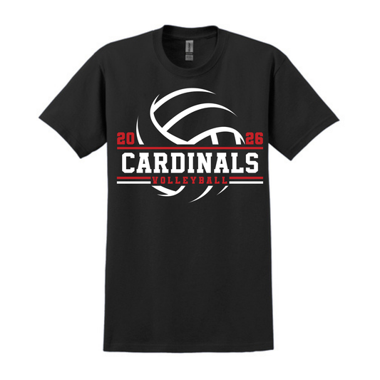 Cardinals Volleyball Swoosh Graphic Tee | Multiple Colors