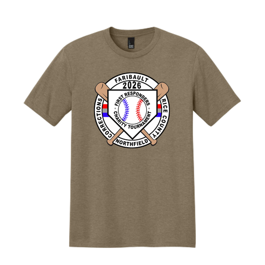 Rice County First Responders Softball Tee | Tan (Sheriff's Office)
