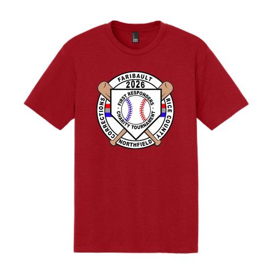 Rice County First Responders Softball Tee | Red (Fire Department)