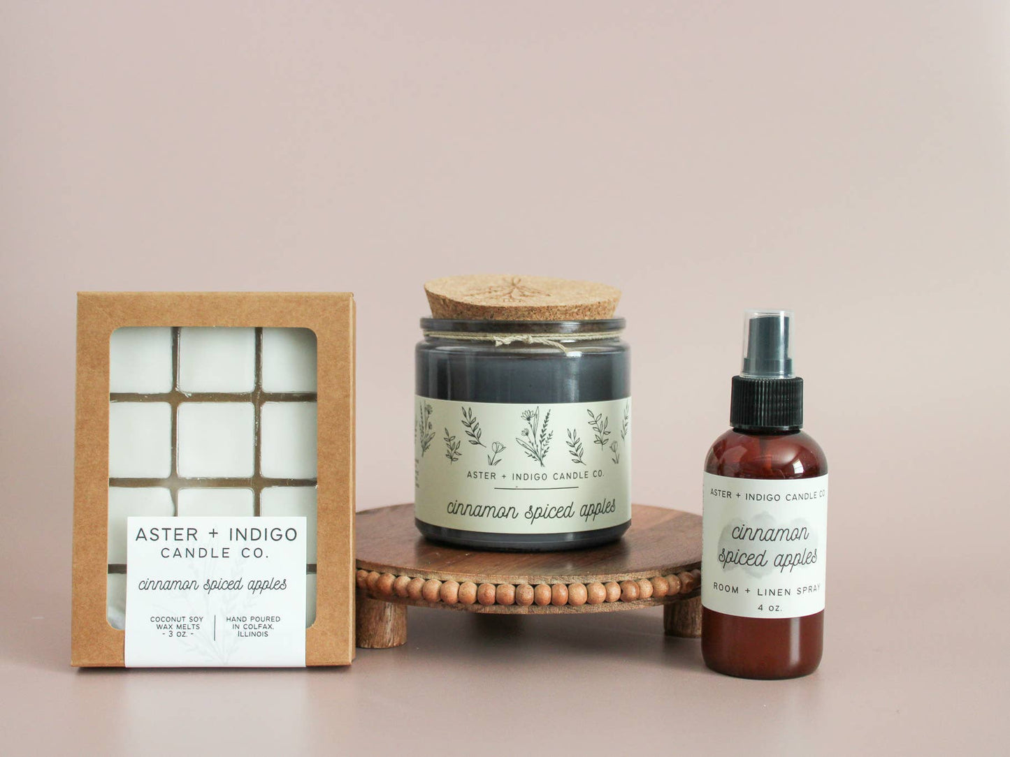 Aster + Indigo Candle Co. | Cinnamon Spiced Apples