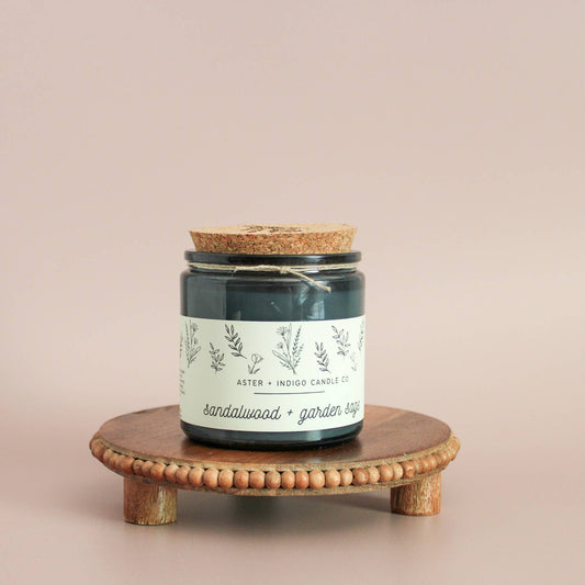 Aster + Indigo Candle Co. | Sandalwood + Garden Sage