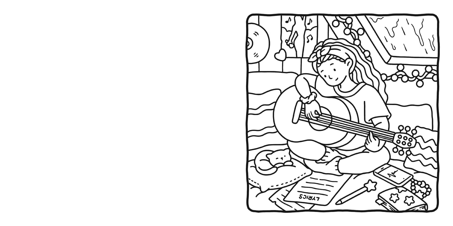 Girl Moments | Cute & Comfy Coloring Book