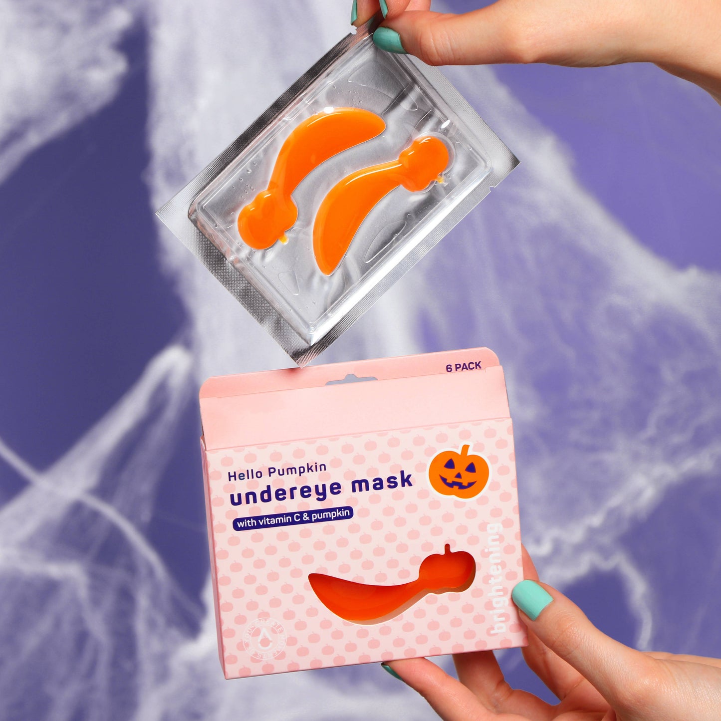 Halloween Hello Pumpkin Brightening Undereye Patches | 6 Pk