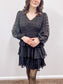 Averie Swiss Dot Mini Dress | Black