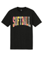 Patchwork Softball Graphic Tee | Black