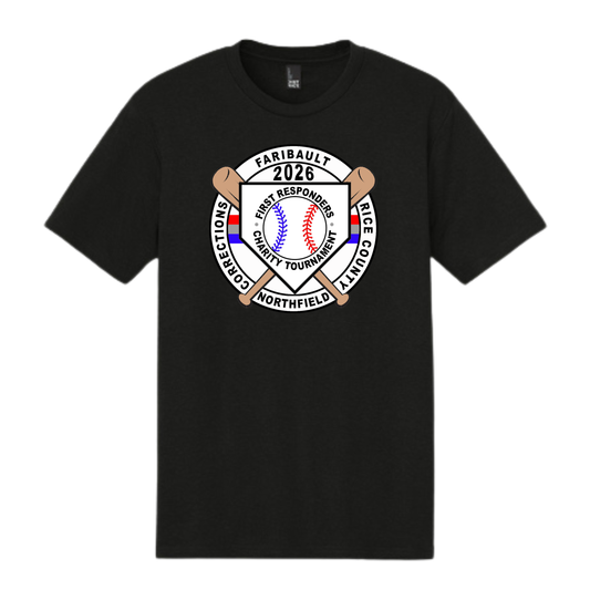 Rice County First Responders Softball Tee | Black (Corrections Department)