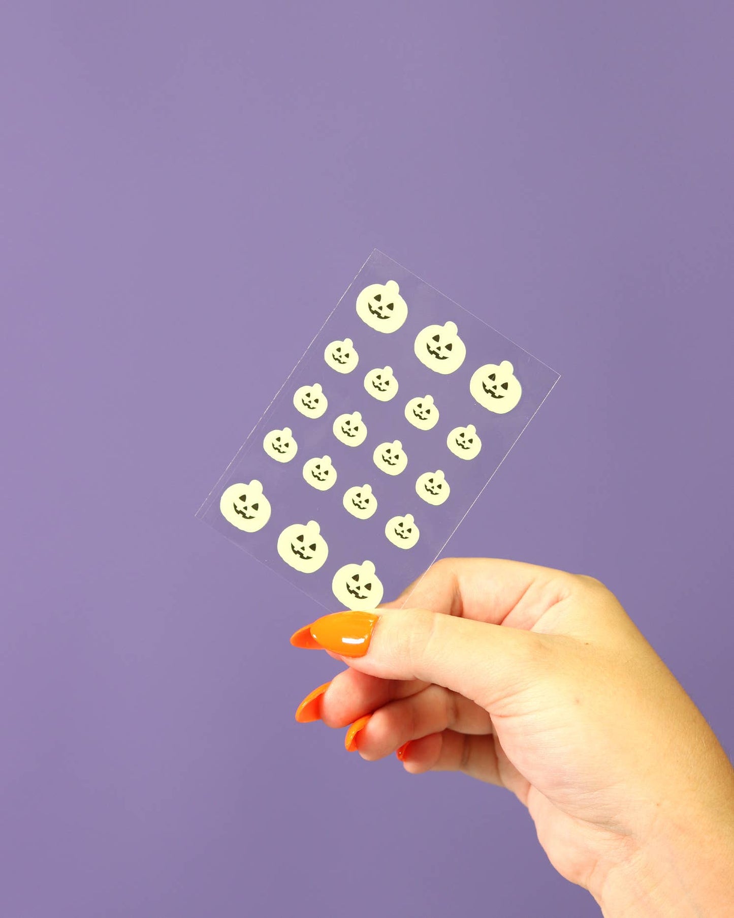 Glow in the Dark Pumpkin Halloween Pimple Patches