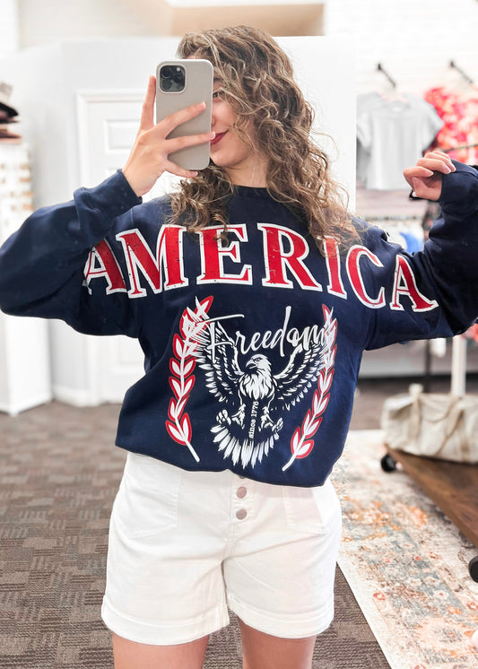 America Freedom Sweatshirt | Navy