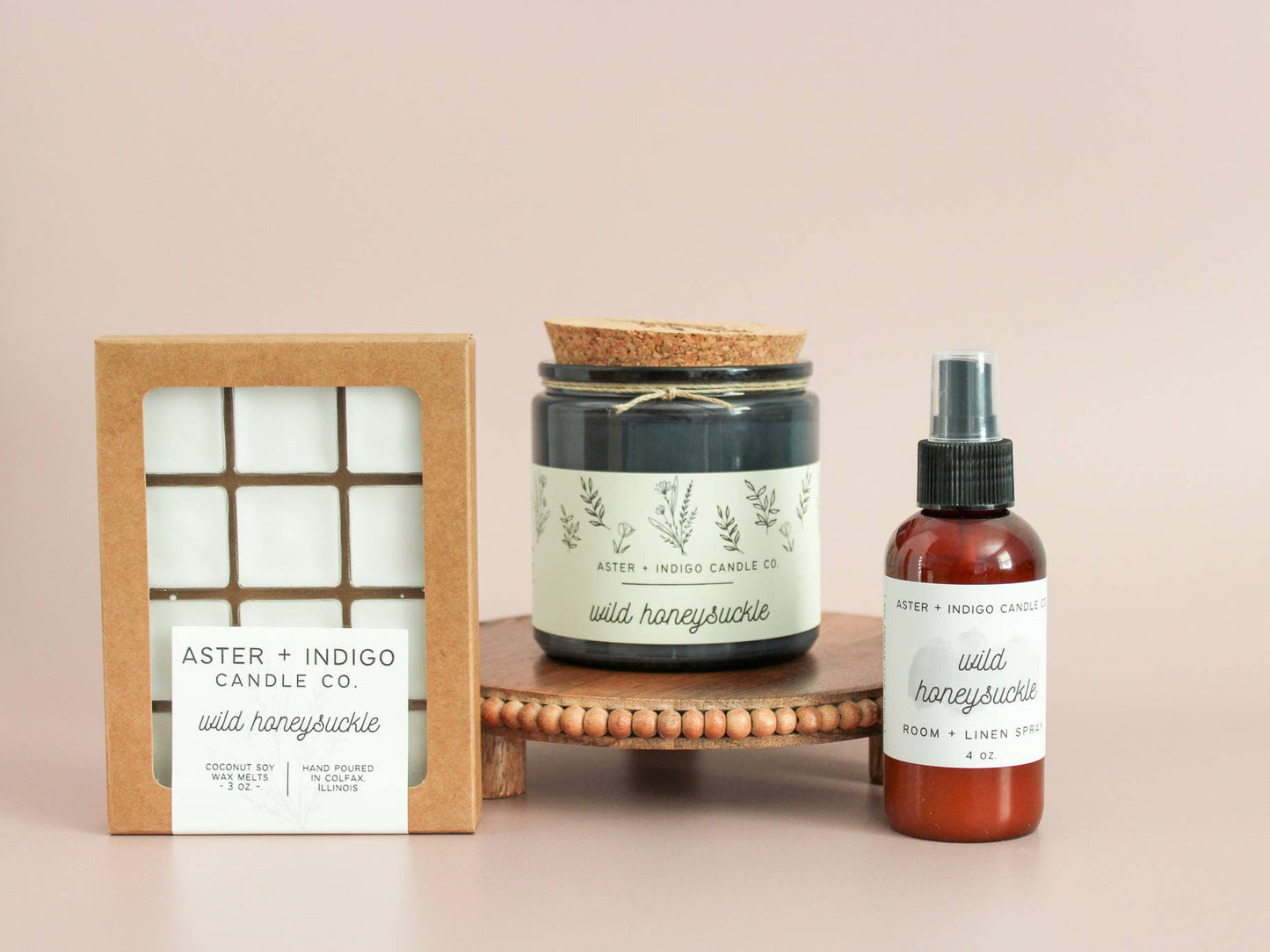 Aster + Indigo Candle Co. | Wild Honeysuckle