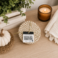 Autumn Fabric Coasters | Brown + White