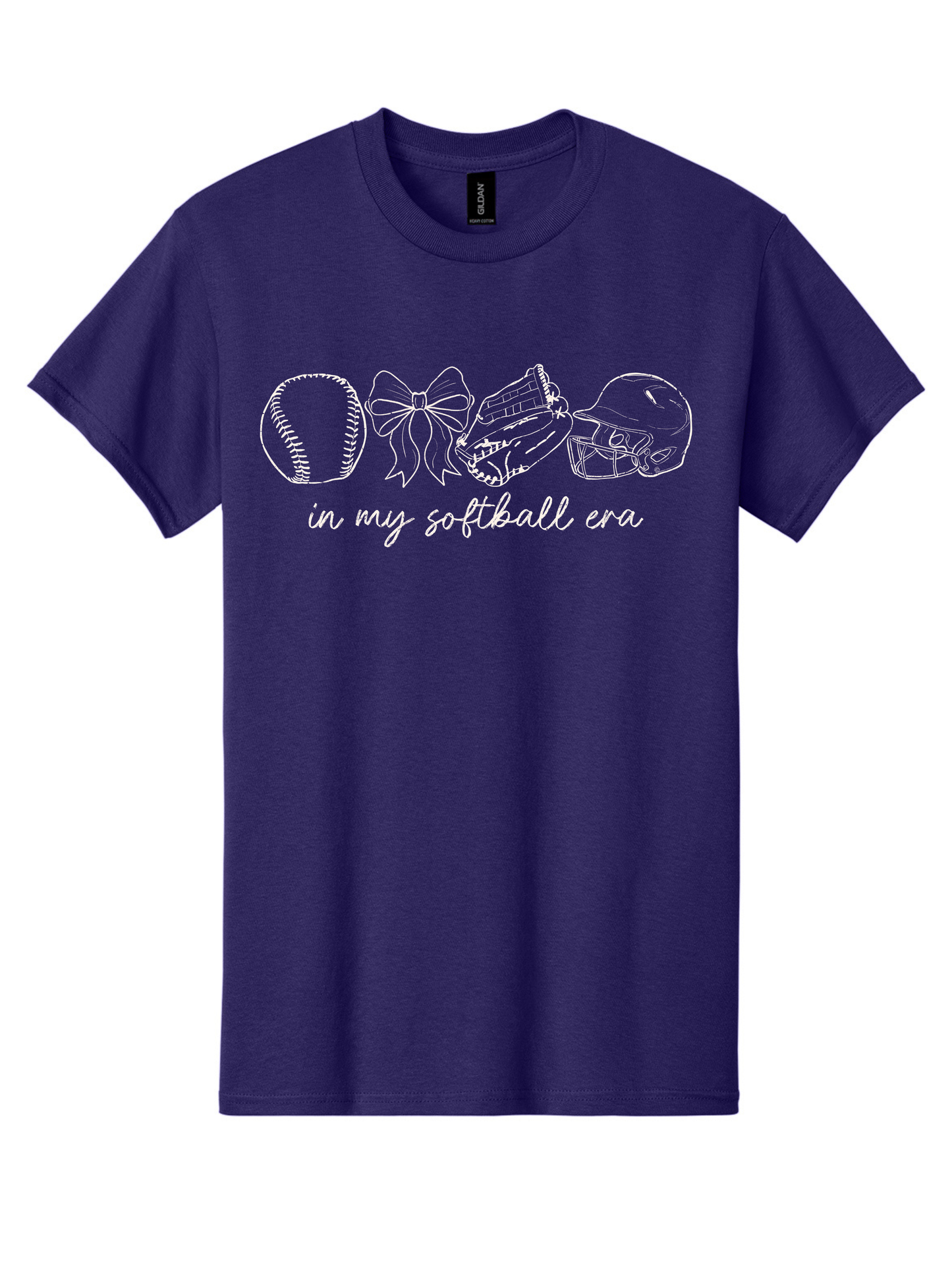 In My Softball Era Graphic Tee | Dk Purple