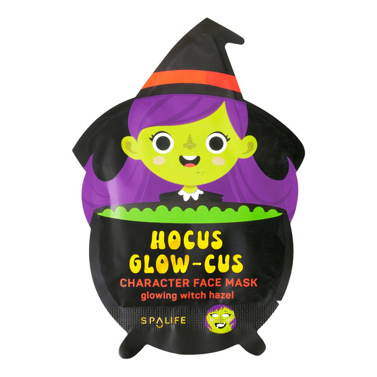 Hocus Glow-cus Glowing Witch Halloween Face Mask: Single Mask