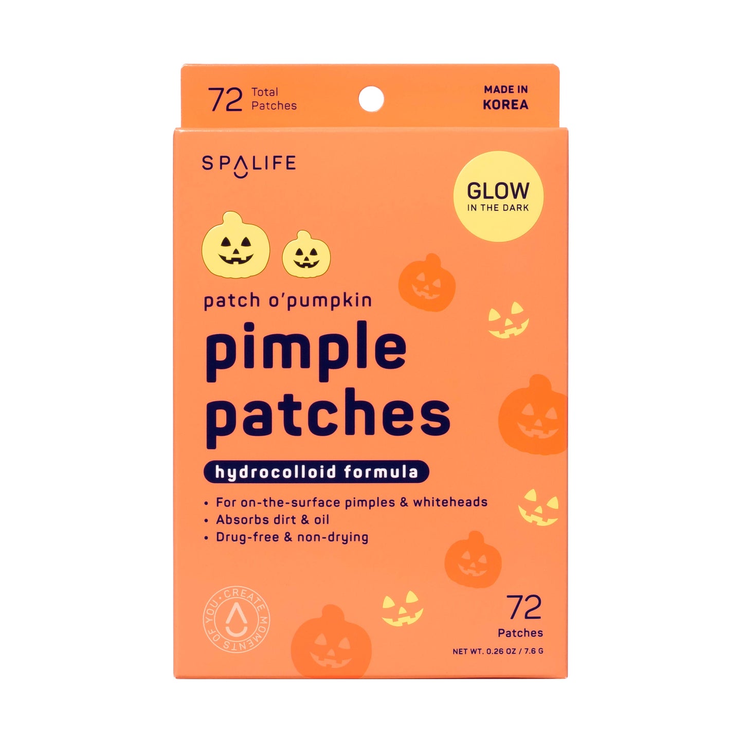 Patch o' Pumpkin Halloween Glow in the Dark Pimple Patches