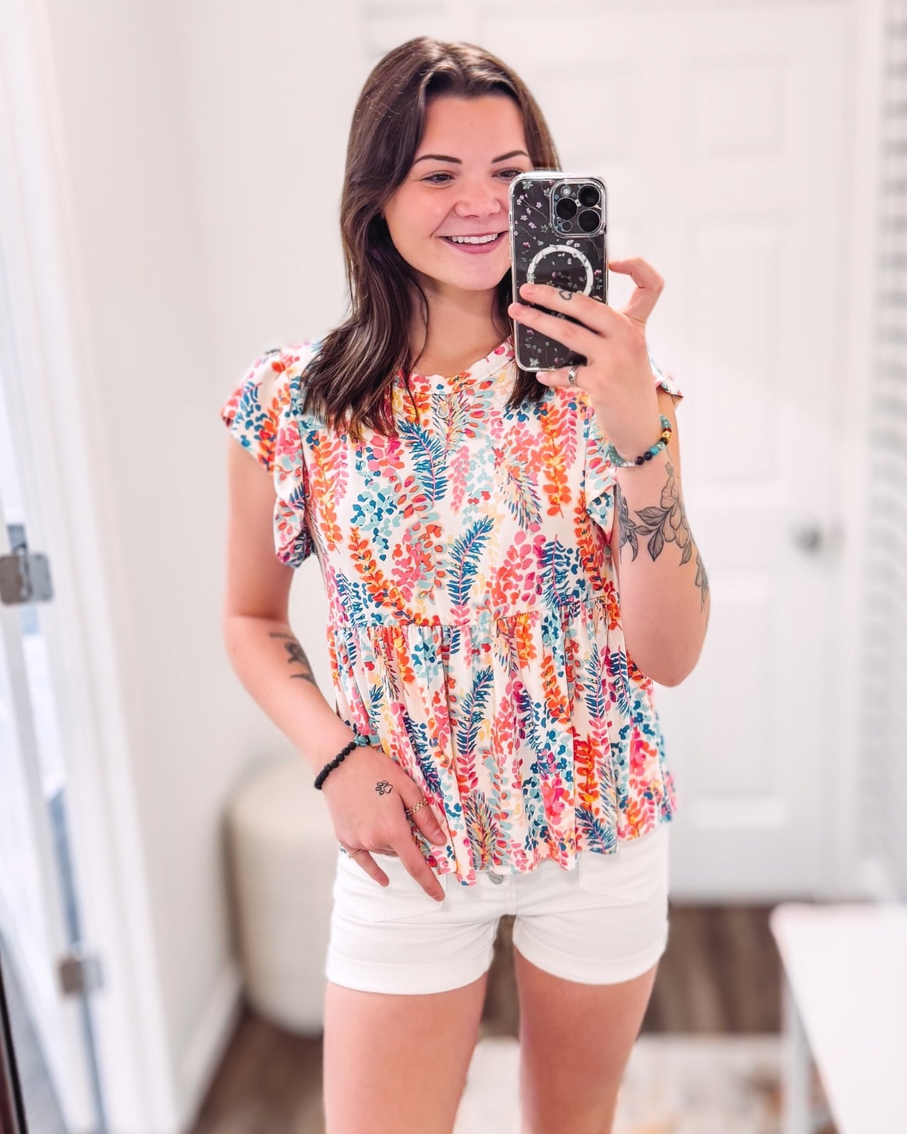 Vivi Floral Babydoll Top