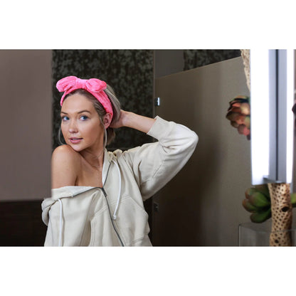 Soft Yoga Fleece Makeup Headband | Hot Pink