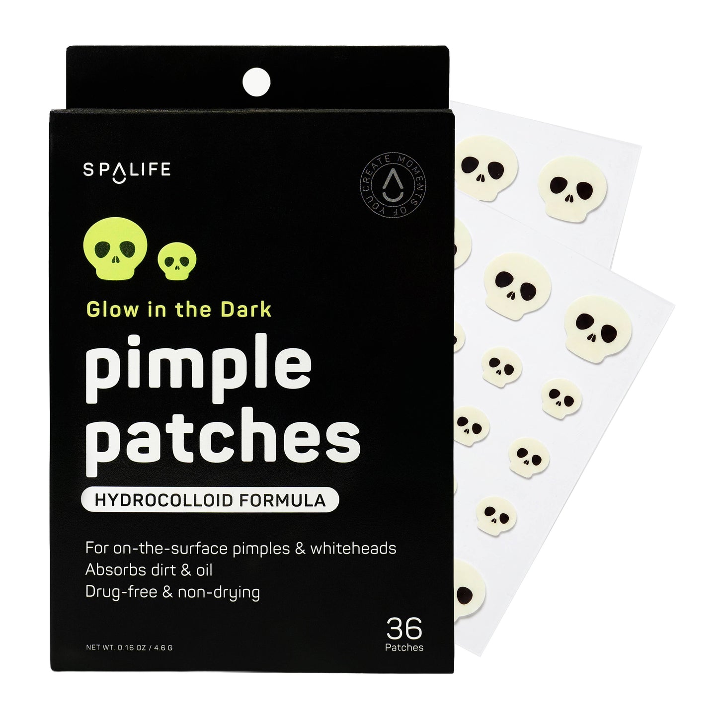 Glow in the Dark Skulls Halloween Pimple Patches