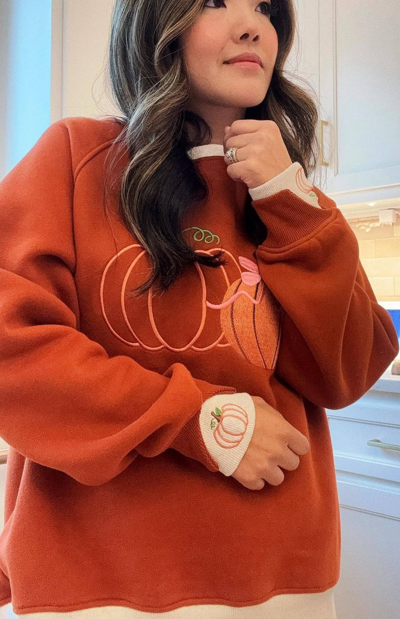 Pretty Little Pumpkins™ LayerPop™ Duo Cuff Sweatshirt (