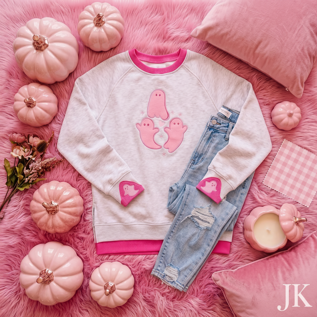 Pretty Little Ghosts LayerPop™ Double Cuffs Sweatshirt