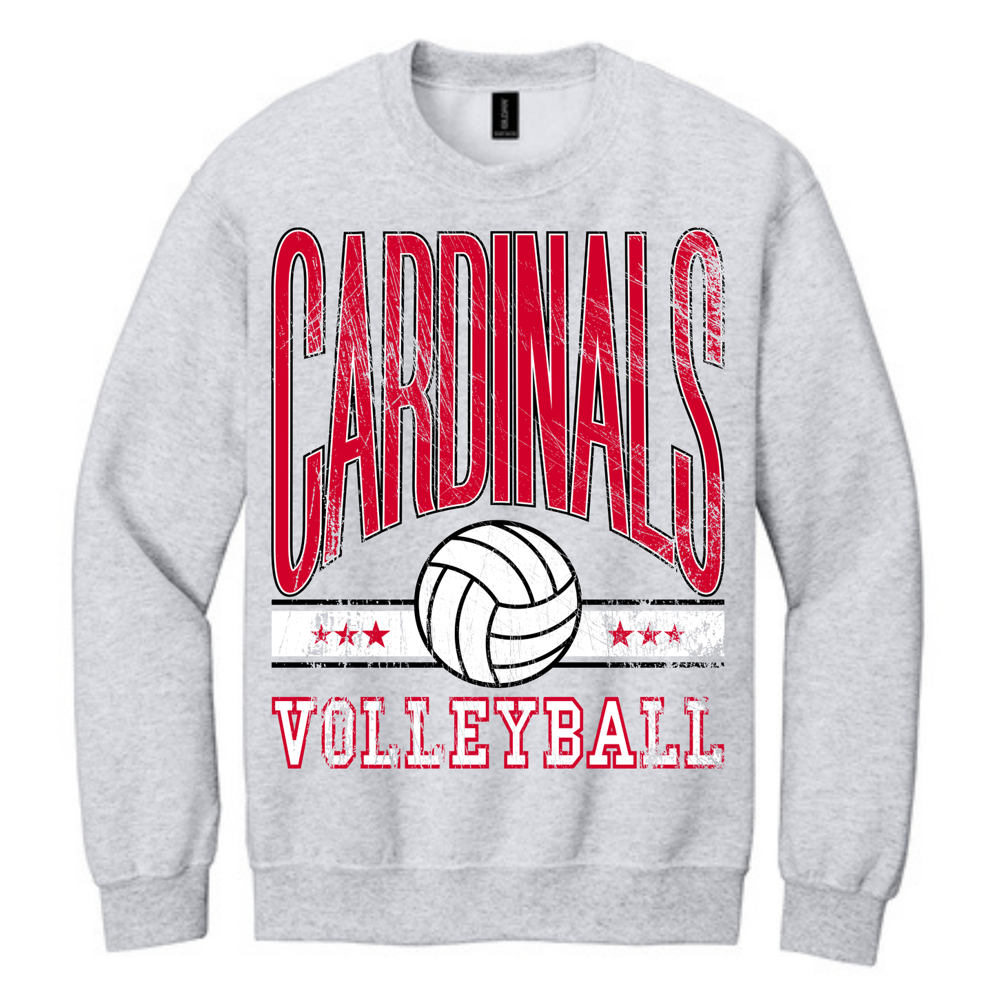 Cardinals Volleyball Retro Sweatshirt | Grey
