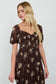 Mabel Floral Midi Dress | Brown
