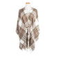 Alexandra Plaid Kimono Wrap | Tan