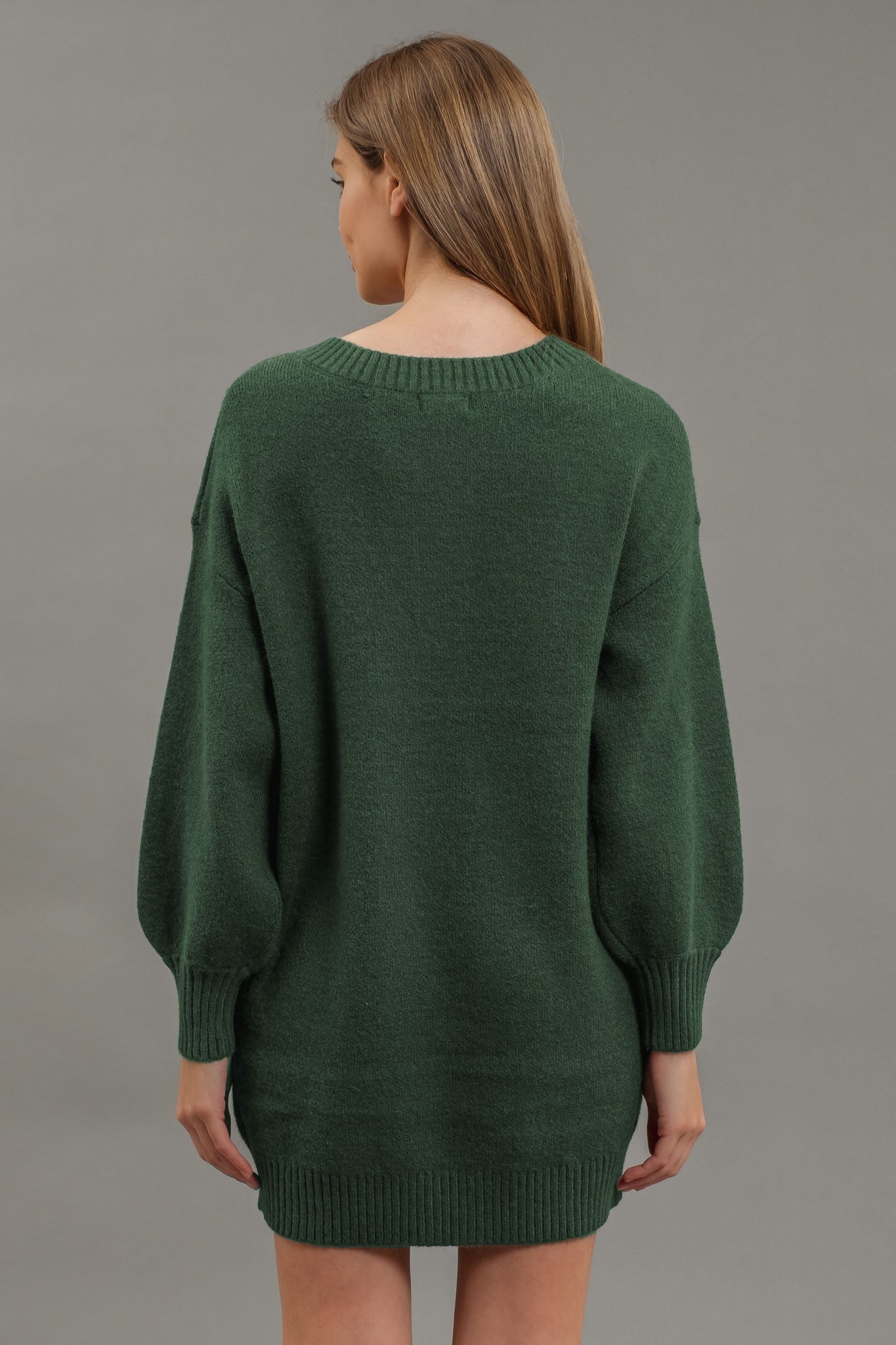 Allison Sweater Mini Dress | Hunter Green