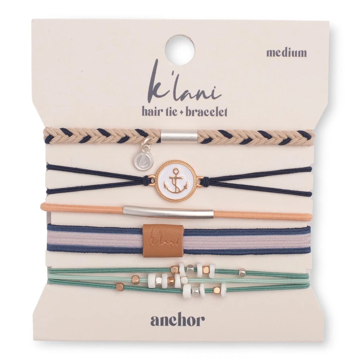 K'lani Hair Tie Bracelets | Anchor