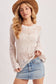 Arabella Knit Bell Sleeve Pullover | Ecru