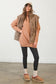 Aspen Sherpa Zipper Vest | Light Mocha