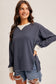 Aurelia Thermal Crew Neck | Navy