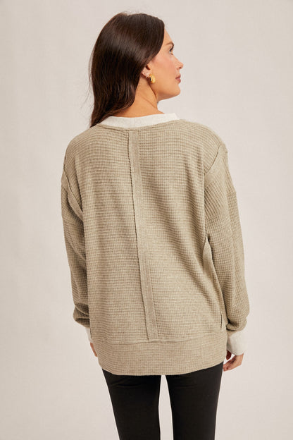 Aurelia Thermal Crew Neck | Olive