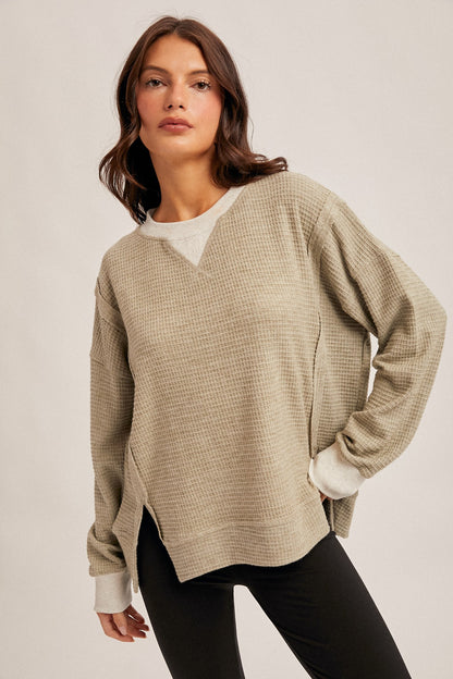 Aurelia Thermal Crew Neck | Olive