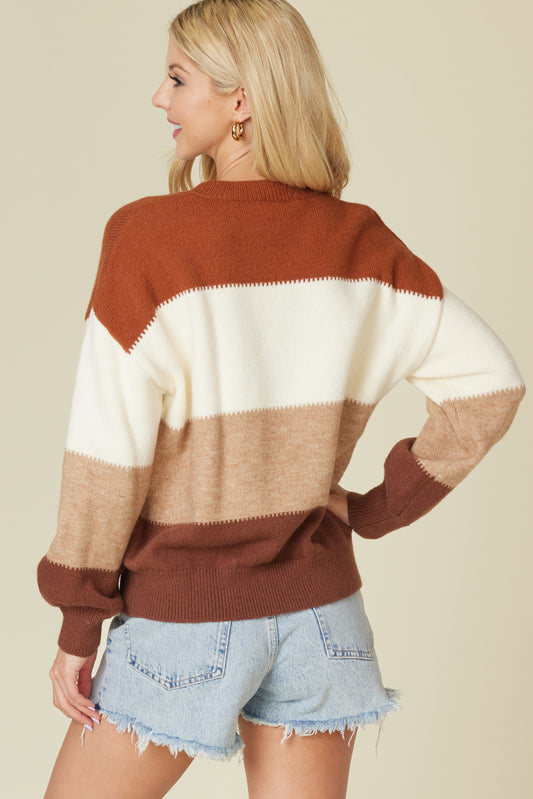 Autumn Colorblock Sweater