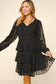 Averie Swiss Dot Mini Dress | Black