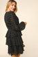 Averie Swiss Dot Mini Dress | Black