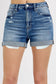 Beck High Rise Cuffed Shorts | Medium Wash