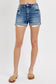 Beck High Rise Cuffed Shorts | Medium Wash